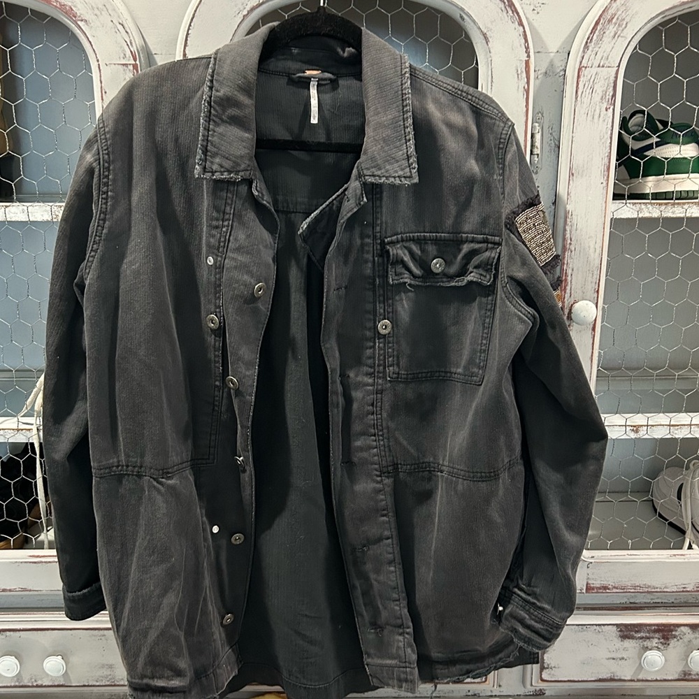 FP Utility Shacket with Beading
